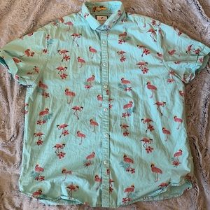 Denim & Flower flamingo shirt slim fit XL